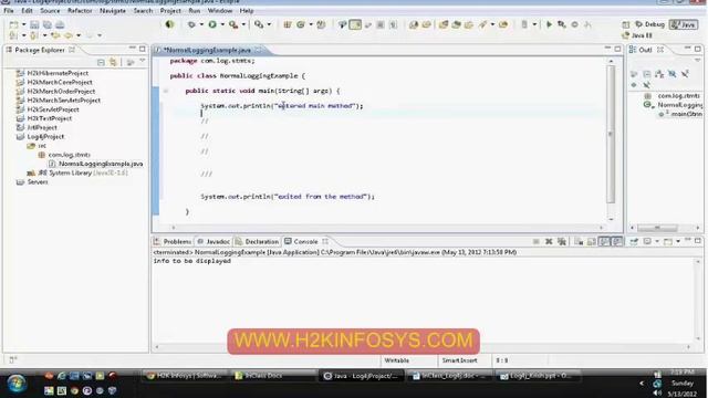 Java | Hibernate | LOG4j | Java interview Question and placement training given by H2Kinfosys