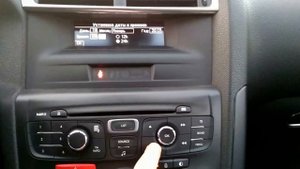 Настройка часов настройка времени и даты Ситроен DS4 C4 Citroen DS4 C4