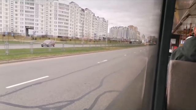 МИНСК (Беларусь) | Поездка на Автобусе; МАЗ-107; гос. АЕ 8323-7; марш. 54 (24.04.2022 г.) смотреть онлайн