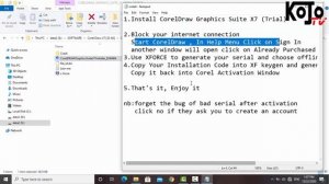 Cara Install Corel Draw X7 Lengkap dengan Aktivasinya | Corel Draw X7 64Bit