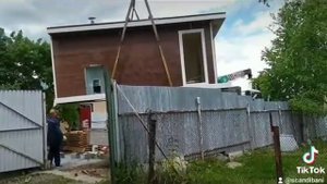 Установка бани краном