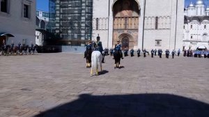 Развод пешего и конного караула в Москве 2018 года в кремле
