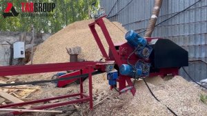 Барабанная рубительная машина для переработки горбыля