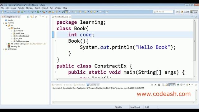 Constructor in java | Constructor in java example | Part 2