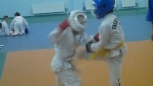 Спарринг  Табунщиков Олег "КУДО" против " Тэквандо "