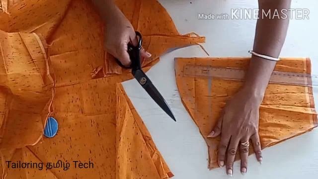 Churidar Top Cutting And Stitching In Tamil / 36