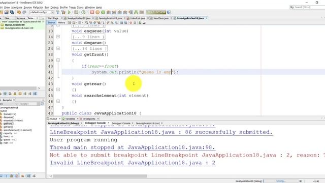 Data Structure Queue using java code بالعربي смотреть онлайн