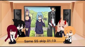 Chainsaw Man React to Rimuru ||Short Video|| 1/2