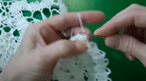 Ажурная накидка крючком.Ч3.Брюггское кружево. Воротник накидка крючком .