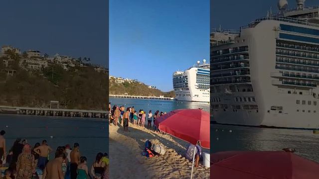 Despidiendo el a princes Cruises en huatulco-oax