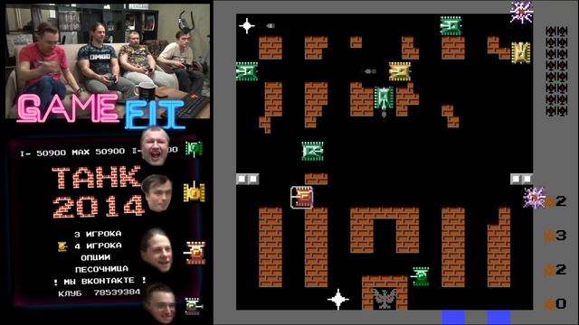 Танчики на Четверых!!! Battle city 250 rus