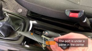 Where is the OBD2 port in my Opel Meriva A (2003-2010)