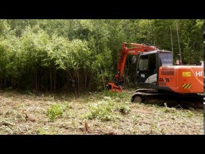 Дисковый мульчер UM-Forest D-100H на Hitachi 130