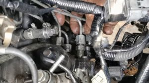 Toyota 1hz diesel engine fuel pump install #1kz