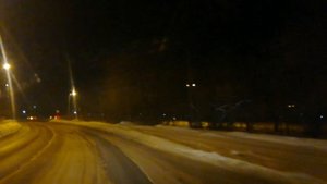Хабаровск ночью Зима район Красная речка - Заводская
