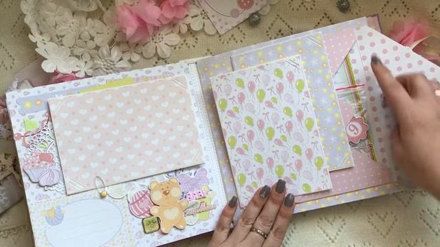 Скрапбукинг \ Видеообзор альбома "Зефирка" смотреть онлайн