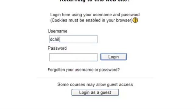 Moodle Login смотреть онлайн