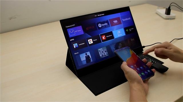 smart monitor portable monitor wifi wireless projection android system miracast dlna airplay смотреть онлайн