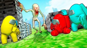 SCP ПРЯТКИ В МИРЕ МАЙНКРАФТ! ПРЕДАТЕЛИ АМОНГ АС СПРЯТАЛИСЬ ЗА КАМНЯМИ! СКРОМНИК ИЩЕТ В Garry`s Mod