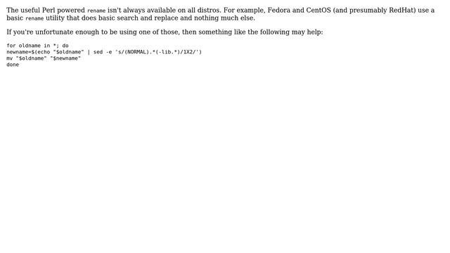 Unix & Linux: Renaming multiple files with rename (4 Solutions!!) смотреть онлайн