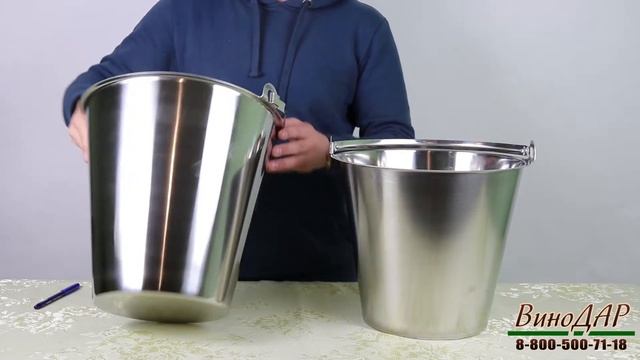 Ведра из пищевой нержавеющей стали. Обзор. смотреть онлайн