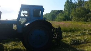 Т-40 АМ и роторная косилка (косарка) КРС 2.0 ,Ч1
