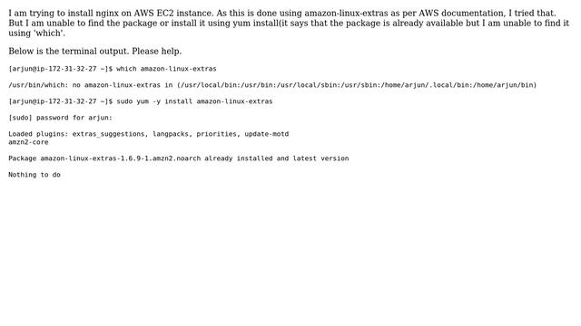 Unable to find or install amazon-linux-extras смотреть онлайн