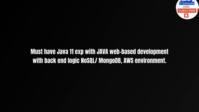 Job Opening - Java full stack developers (Remote)