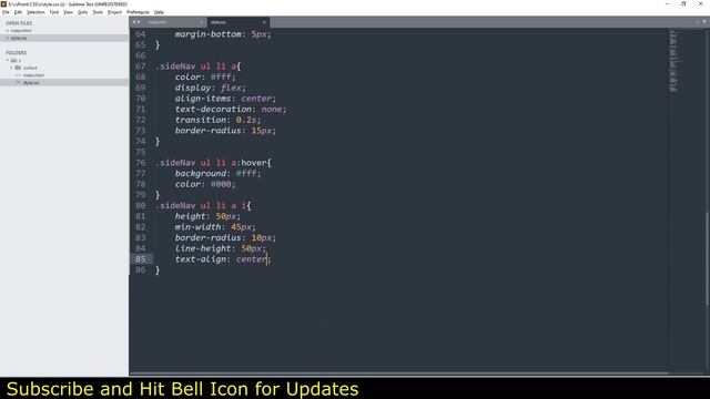 Responsive Side Navigation Bar in HTML CSS And JavaScript  | Dashboard Sidebar Menu