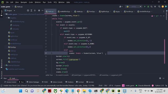 Учу в 5 лет программировать на Python на примере игры Змейка. Ч.7