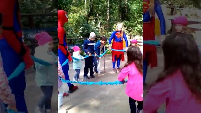 разминка с супер героероями смотреть онлайн