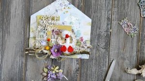 Мастер класс летнее панно. Tutorial scrapbooking alterscrap