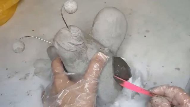 Пчелка из цемента. Артбетон для начинающих / САДОВЫЕ ФИГУРЫ для клумб своими руками