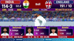 Live IND Vs ENG 4th Test Match Day 4 | Cricket Match Today | IND vs ENG live 2nd innings #livescore