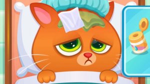 Котик Bubbu заболел и Настя лечит | Мультики для детей про котенка Бубу