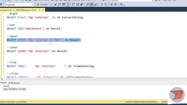 SQL Tutorial 43 | String Functions | Tamil