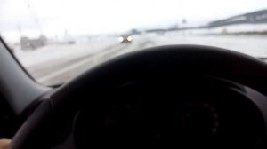 Метель на трассе, лада гранта лифтбек