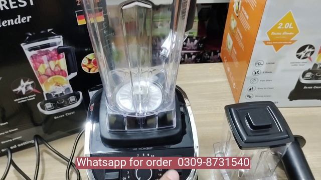 Silver crest 2L Juicer blender 2 in 1, very powerful juicer with spice grinder, heavy duty machine