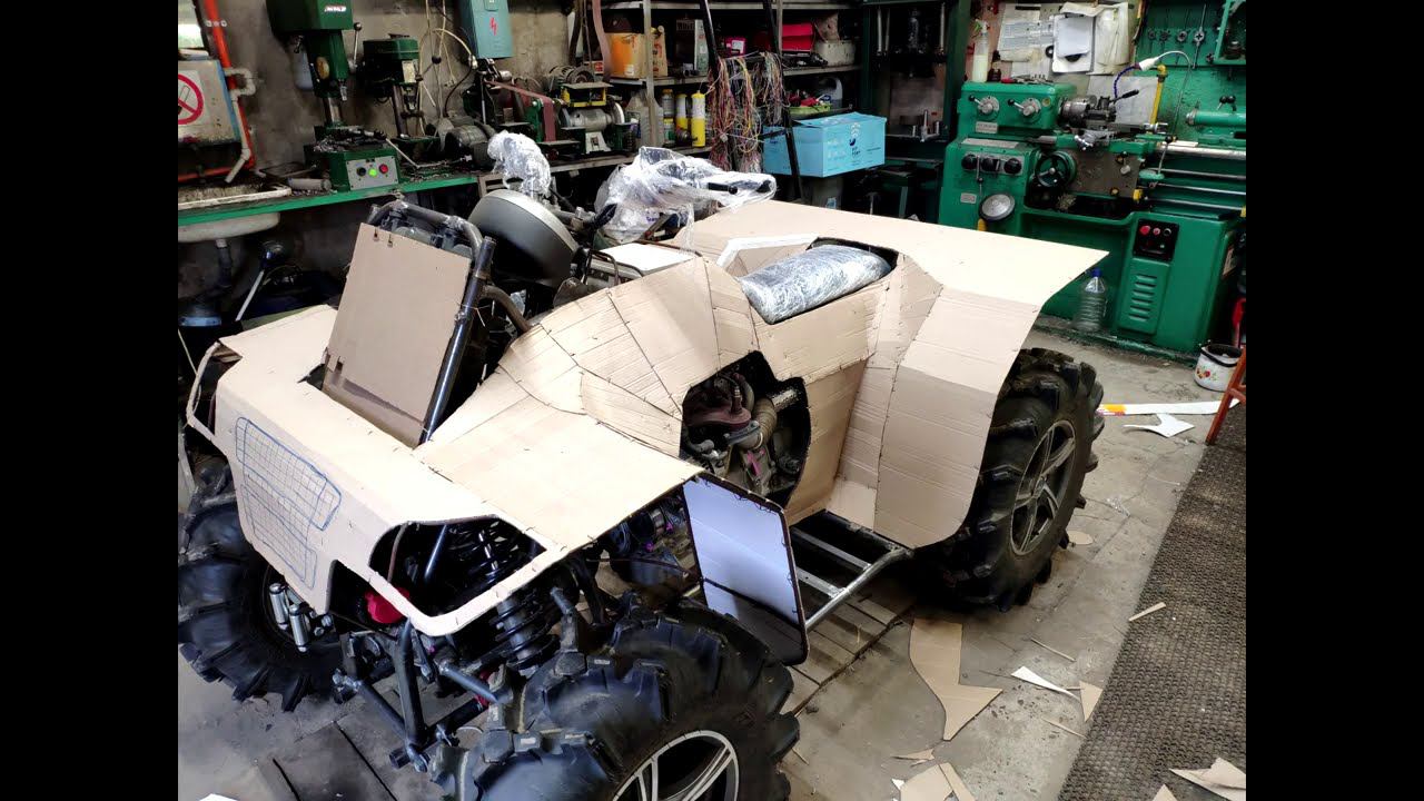 Самодельный квадроцикл с АКПП. Постройка квадроцикла в фотографиях. смотреть онлайн