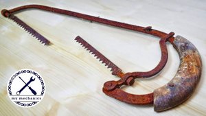 Antique Rusty Hacksaw with Broken Blade - Restoration (1080p_50fps_H264-128kbit_AAC)
