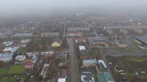 Поселок Лотошино Московская Область. Полет над Центром и Микрорайоном.
