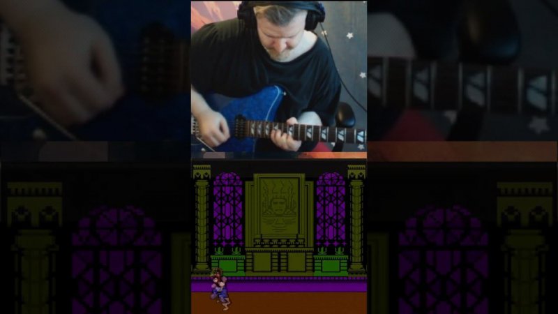 Помните эту музыку и эту игру? #shorts  #retrogaming #денди #gaming #ゲーム #nes #doubledragon #guitar