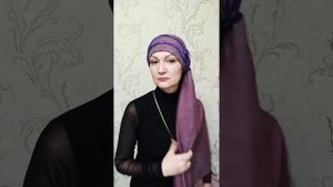 Как сделать головной убор из шарфа