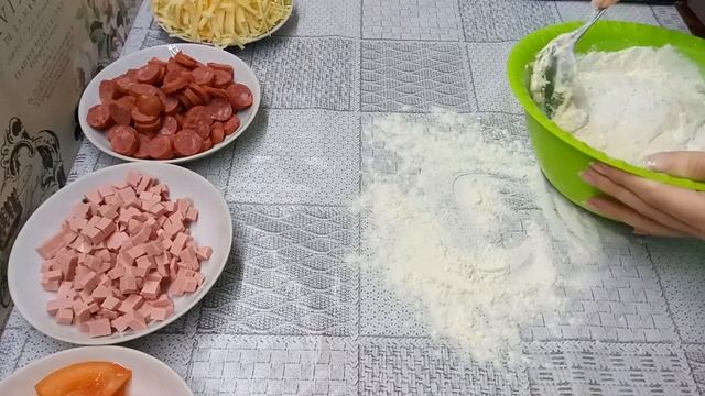 Домашняя пицца/рецепт просто и вкусно
