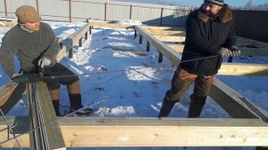 Сборка обвязки из пакета досок для СИП панельногт дома. #3