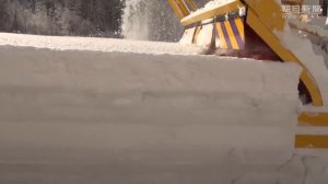 Дальность отброса снега и работа шнекоротора  (снегоуборочный ротор)