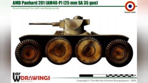 Vehicle PRANCIS WW2 (BY:WAR DRAWINGS)