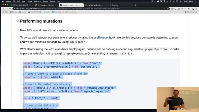 AWS Amplify Serverless GraphQL React workshop by Nader Dabit