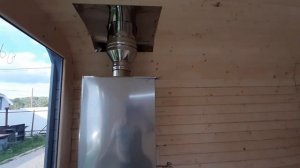 Баня КАПСУЛА -  3 х 2.4 метра | ПАНОРАМА ВО ВСЮ СТЕНУ! Топим баню КАПСУЛА и проверяем ПАР!