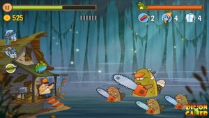 Прохождение игры Swamp Attack (Android) #3 (Босс Бобёр!)